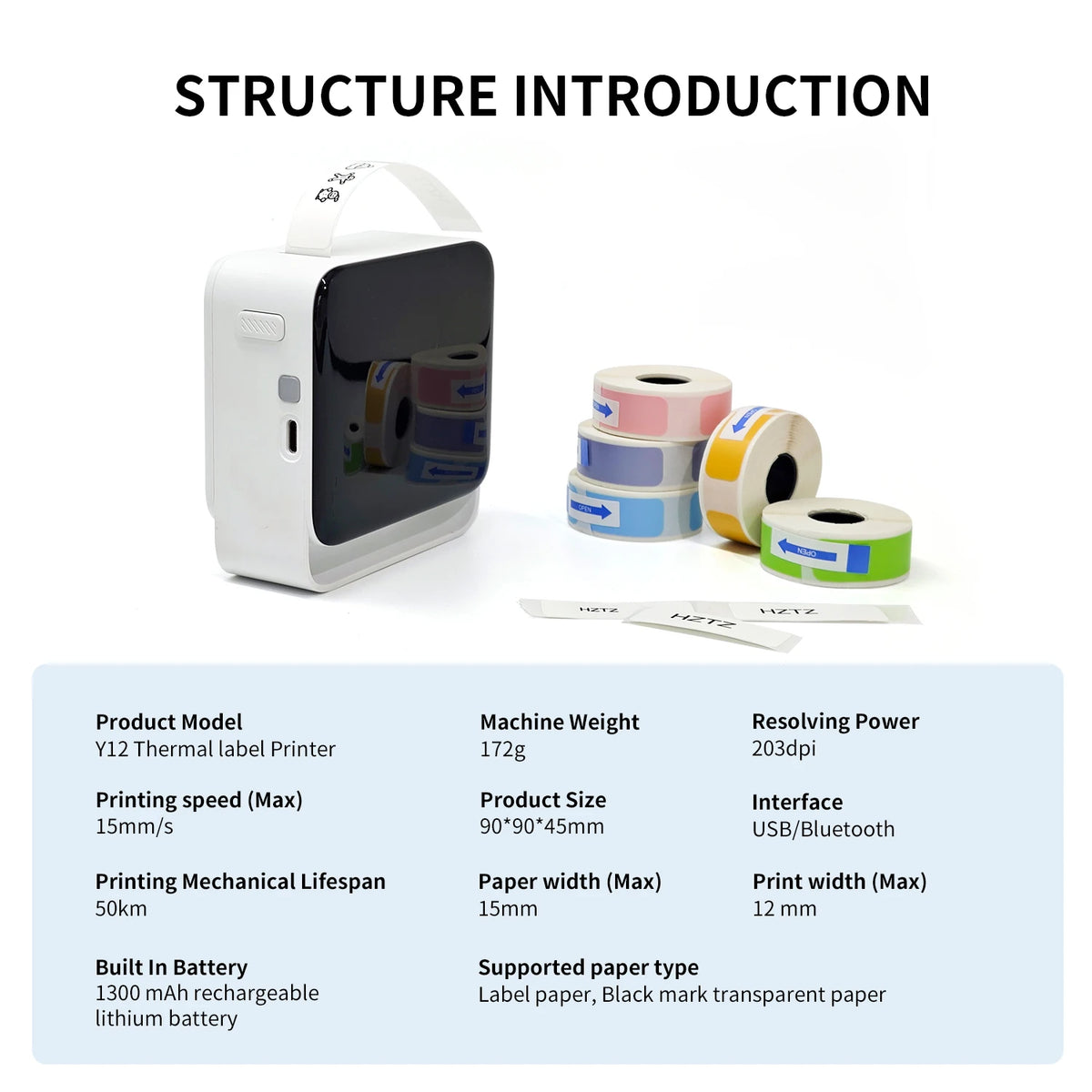 Label Maker With Paper Roll For Storage &ndash; UltraSlim