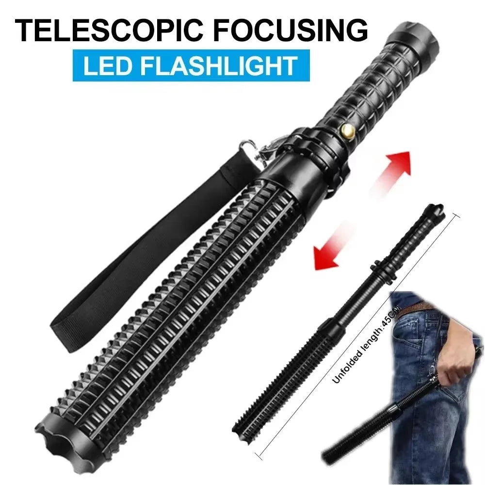 Baseball Bat LED Flashlight Aluminum Alloy &ndash; Ultra Bright