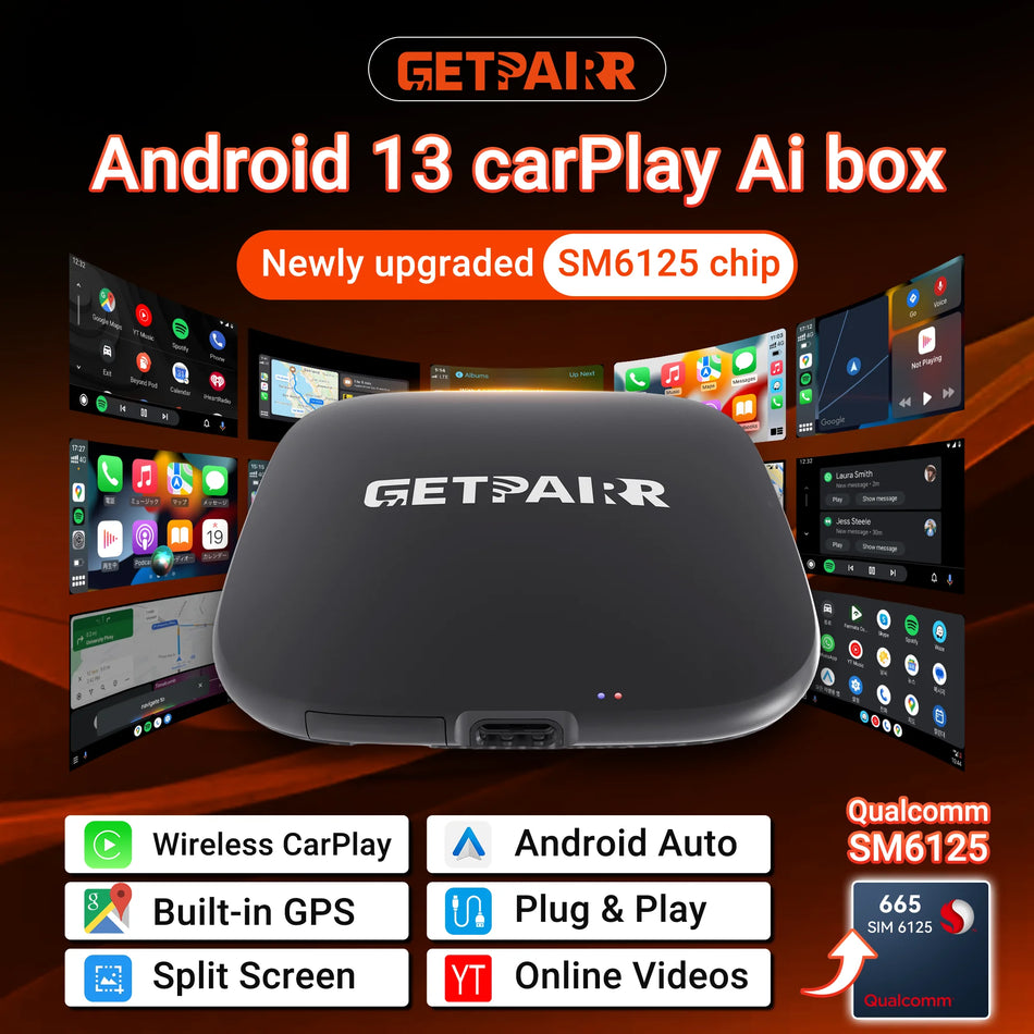 Android 13 CarPlay AI Kutusu Kablosuz CarPlay ve Android Auto ile