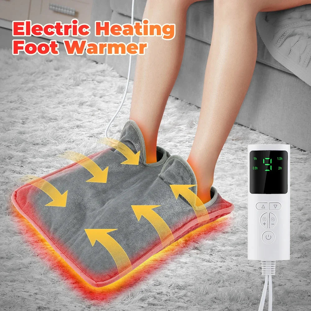 Electric Foot Heating Pad &ndash; Washable Cozy Feet Warmer