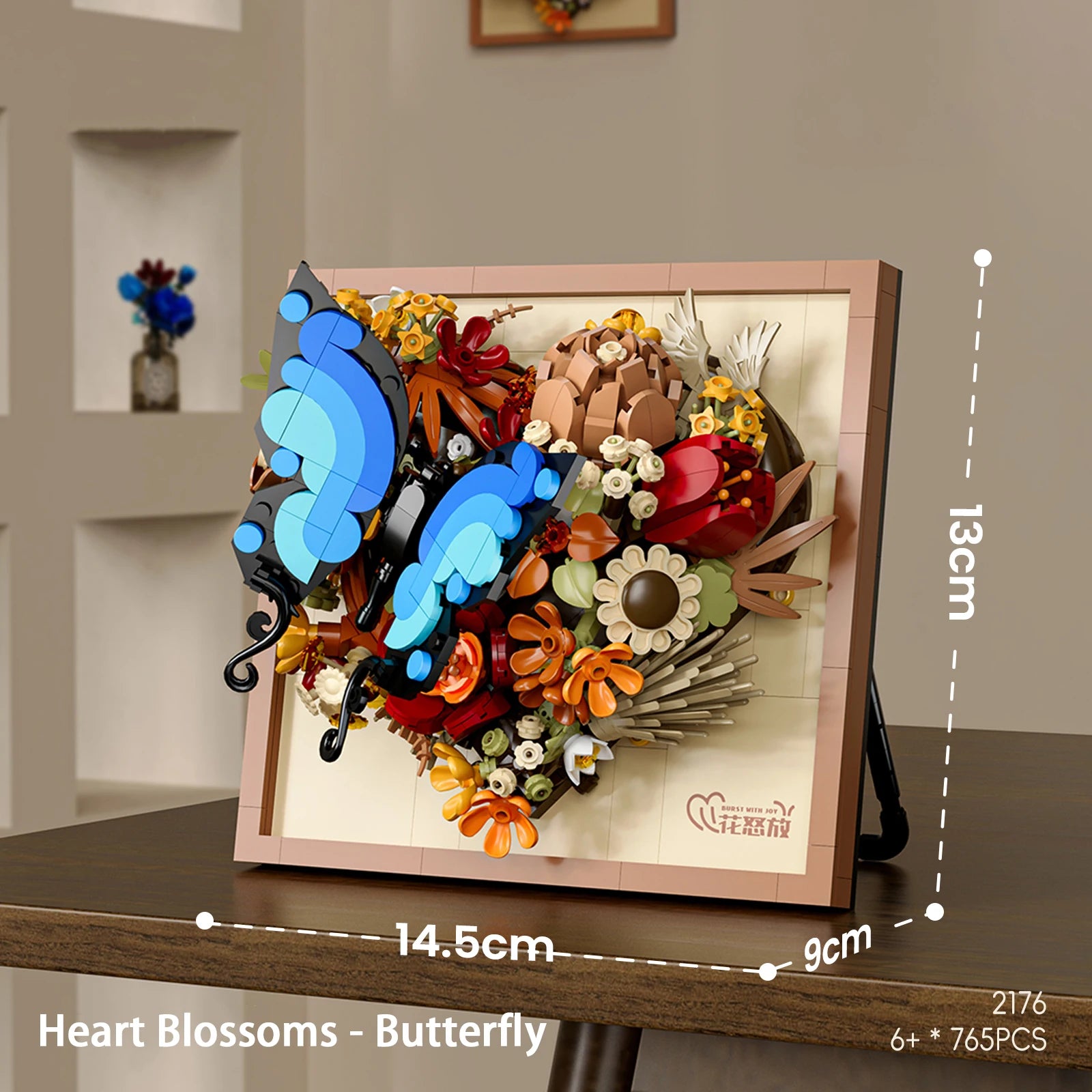 3D Picture Frame Building Blocks &ndash; Floral DIY Toy Gift