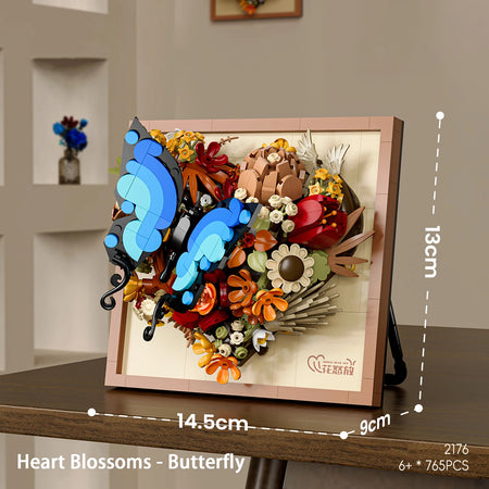 3D Picture Frame Building Blocks &ndash; Floral DIY Toy Gift