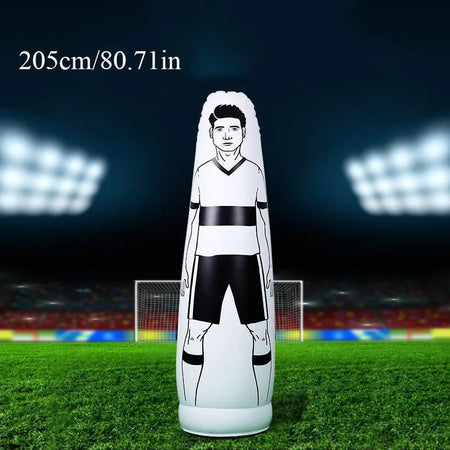 Soccer Inflatable Wall Training Dummy &ndash; Ideal Free Kick Training Aid white-2.05m