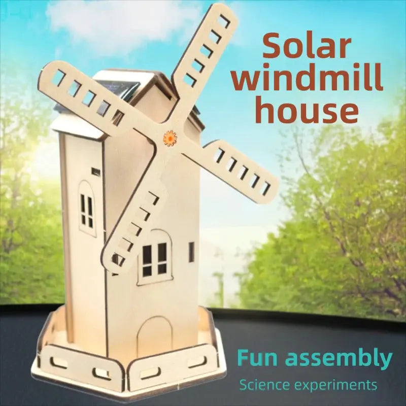 DIY Solar Energy Windmill House DIY Science Experiment Kit & Education Model Toy Physics Science Toys For Children Gift Toy by InterCyprus Trading Ltd