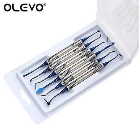 Dental Resin Spatulas Titanium Plated &ndash; Double Head