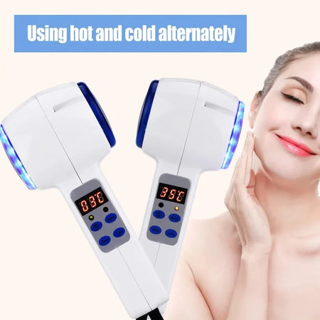 A0807 &ndash; Hot And Cold Double Head Massager With Blue Light