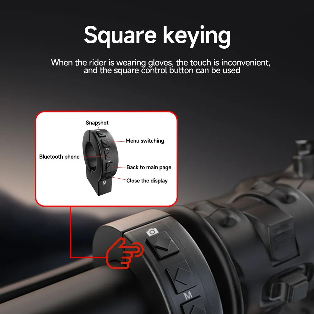 JIUYIN 7 Inch Motorcycle GPS &ndash; IP67 Waterproof Touch Screen with Wireless CarPlay and Android Auto