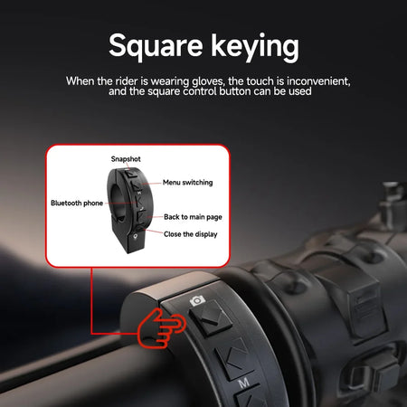 JIUYIN 7 Inch Motorcycle GPS &ndash; IP67 Waterproof Touch Screen with Wireless CarPlay and Android Auto