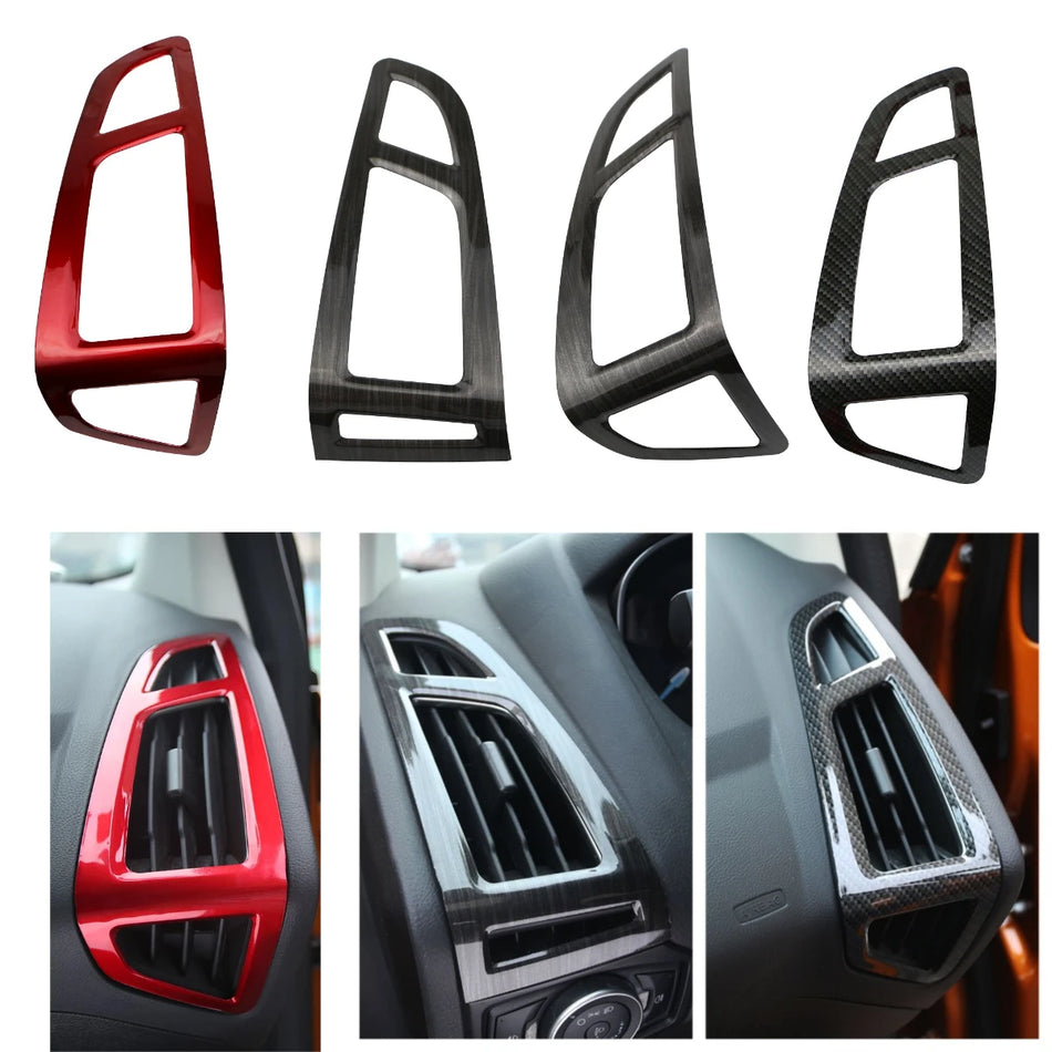 Copertura pannello per Ford Focus 3 MK3, uscita ventola in ABS, trim interno in cromo 2015-2018, guida a sinistra