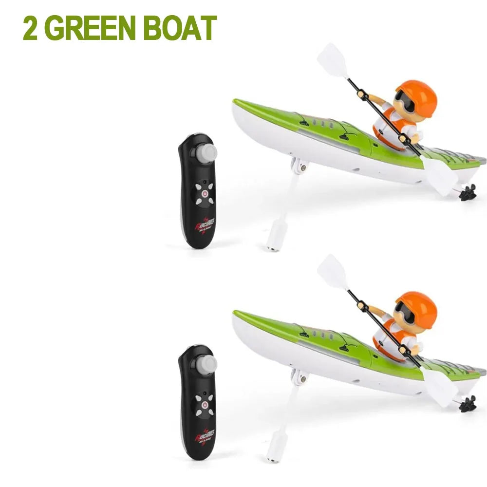 Rc Boat Kayak Racing Ship 2.4G &ndash; Remote Control Speed Boat 2 Green