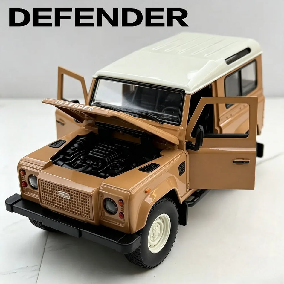 Model de mașină din aliaj turnat la scară 1:24 pentru Land Rover Defender