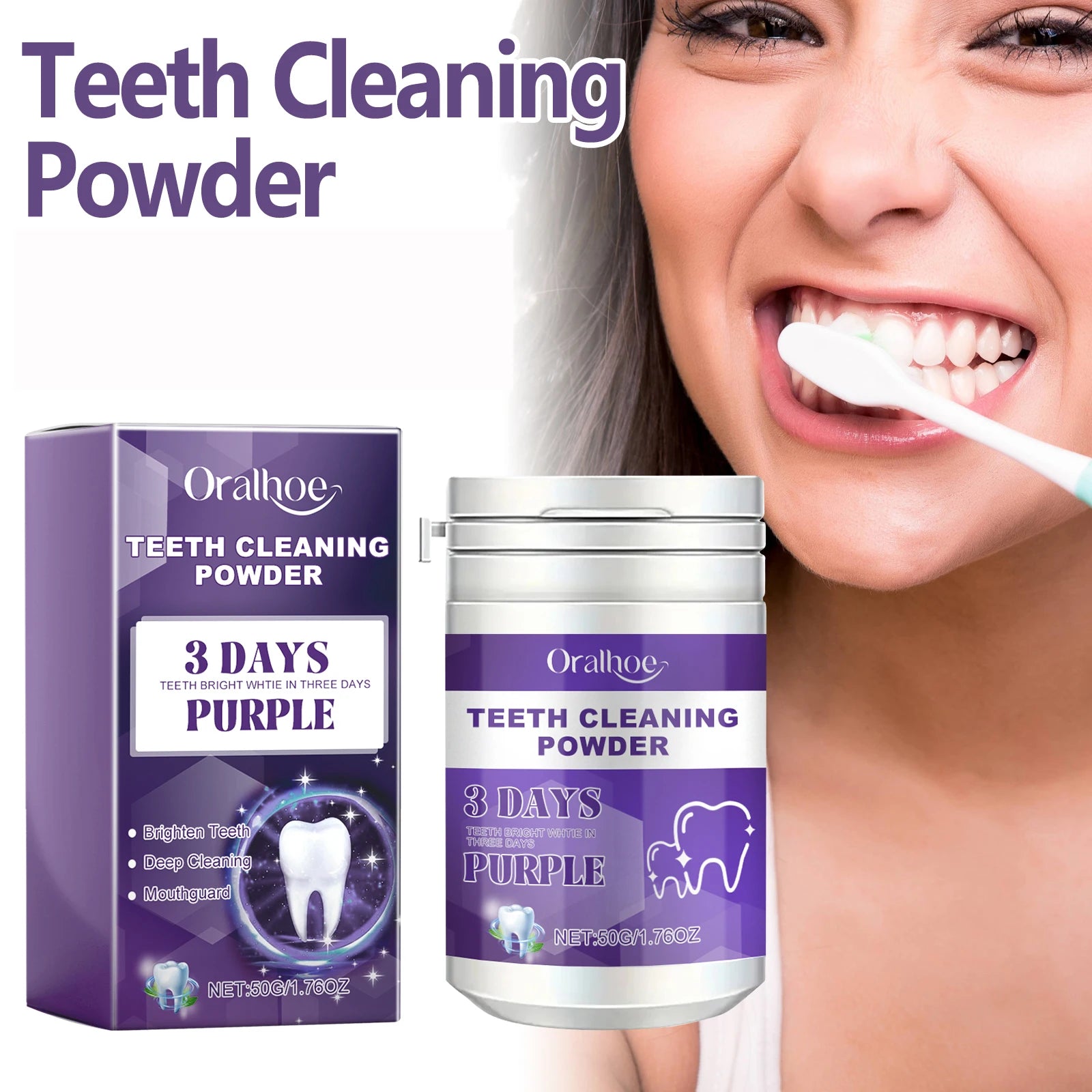 Teeth Whitening Powder &ndash; Effective Dental Plaque Removal