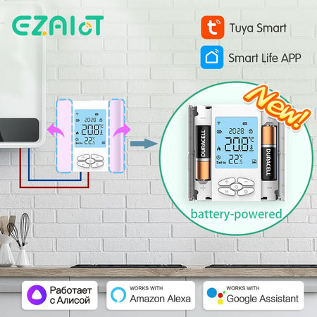 ZigBee Battery-Powered Thermostat &ndash; Alexa Google Ready