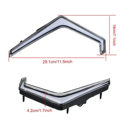 LED Front Accent Light Turn Signal Lights for Polaris RZR XP 1000 Turbo 2018-2021 UTV ATV by InterCyprus Trading Ltd