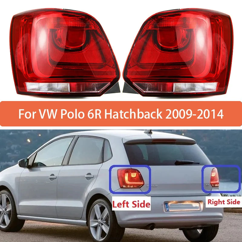 Rear Tail Lamp Assembly Without Bulb For VW Polo 6R 2009-2014