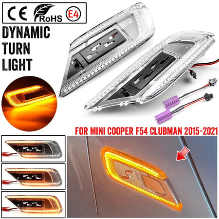 LED Sequential Turn Signal Lights for Mini Cooper F54 Clubman by InterCyprus Trading Ltd