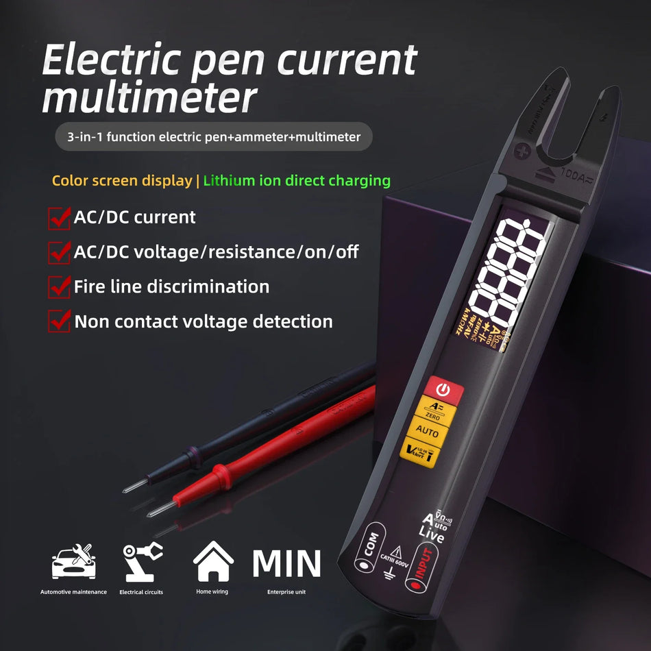 Multimètre Numérique BSIDE U0 Pince Ampèremètre DC AC 100A