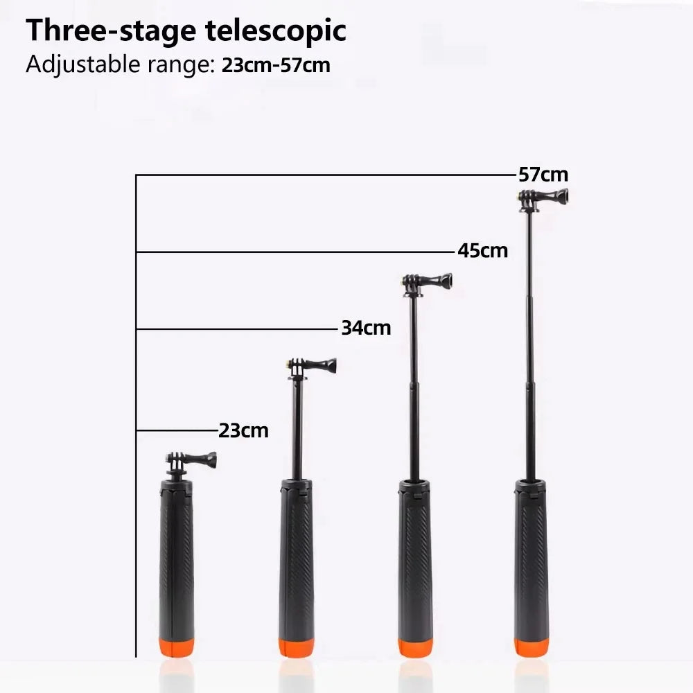 BSLIUFANG Buoyancy Extendable Selfie Stick Tripod for GoPro &amp; Insta360