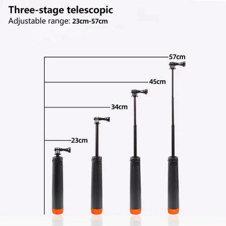 BSLIUFANG Buoyancy Extendable Selfie Stick Tripod for GoPro &amp; Insta360