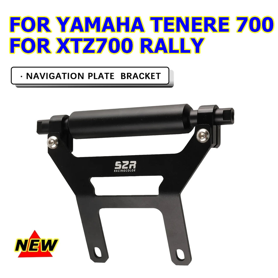 Držák stabilizátoru palubní desky Yamaha Tenere 700 s antivibračním systémem pro GPS navigaci, model Rally