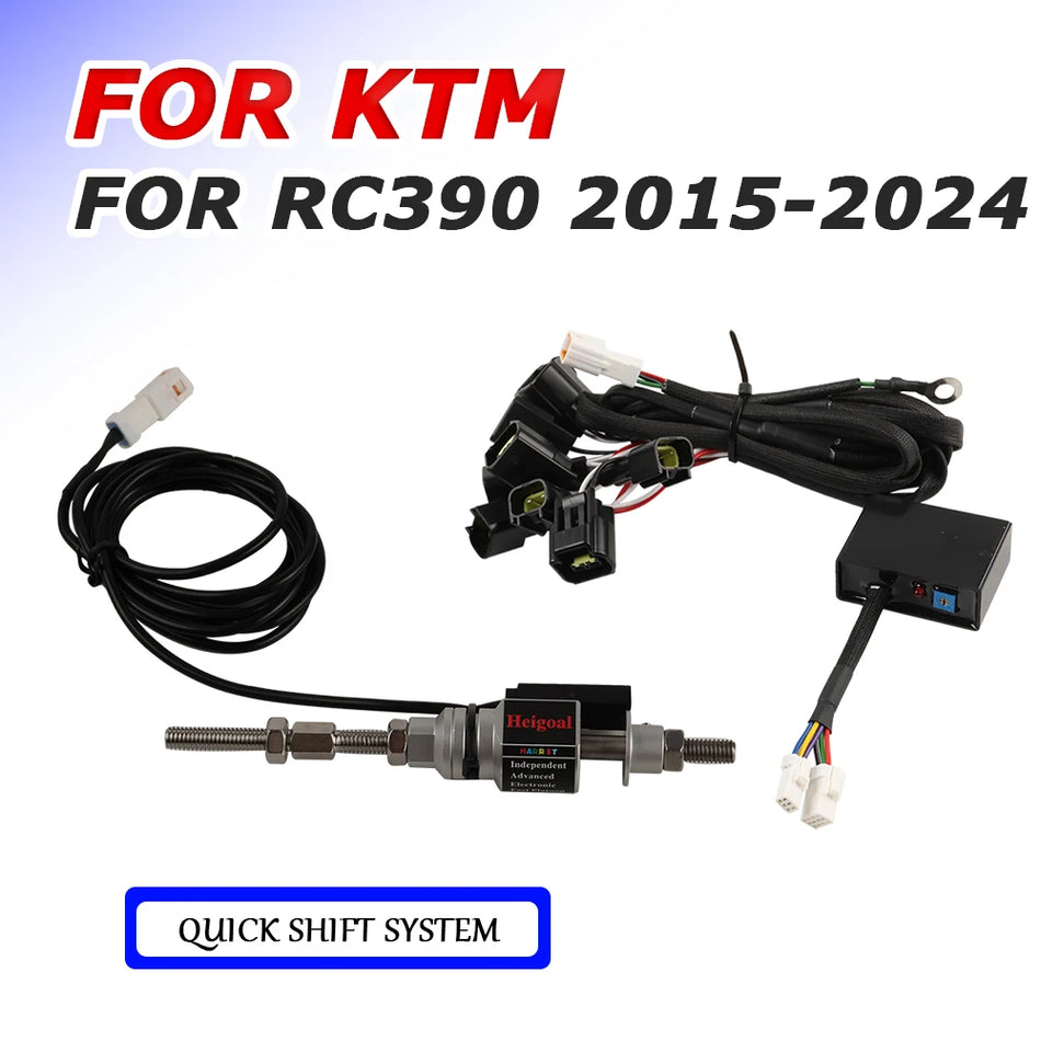 KTM RC 390 One Way Quick Shifter System For Up Shifts, Electric Gear Sensor, Fits 2015 To 2024 RC390