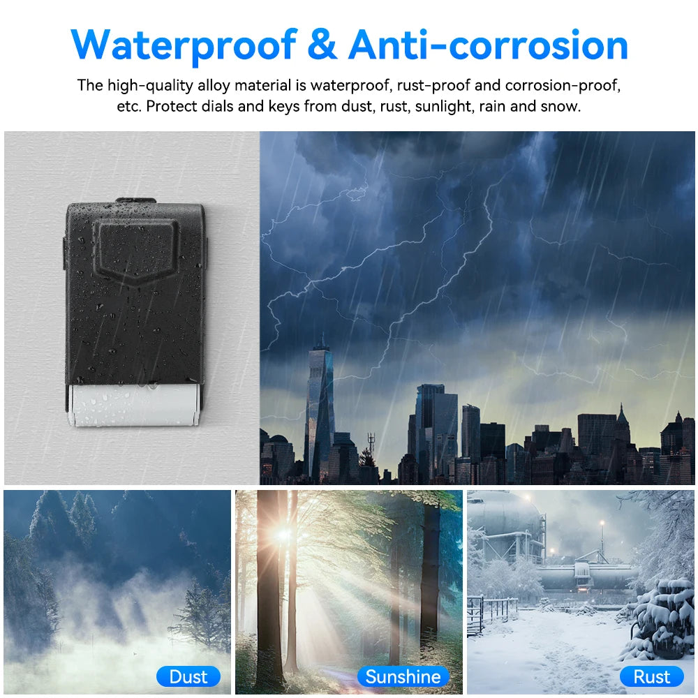 Awapow Metal Password Key Box &ndash; Wall Mounted 4 Digit Lock