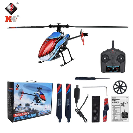 WLtoys XK K200 4-Channel Electric RC Helicopter with 6G System 1 Battery