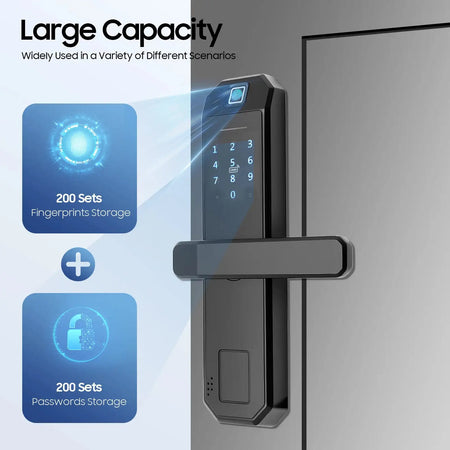 Smart Door Lock Zinc Alloy Keypad Lock &ndash; Anti-Peep Design