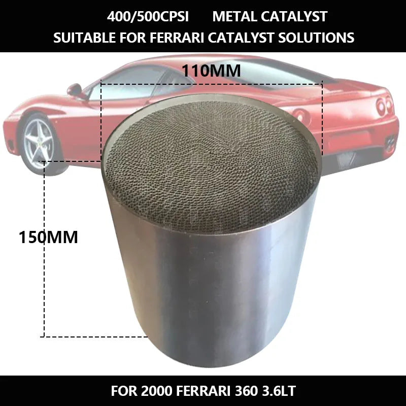 Supporto per Catalizzatore a Tre Vie in Metallo per Ferrari 360 Modena