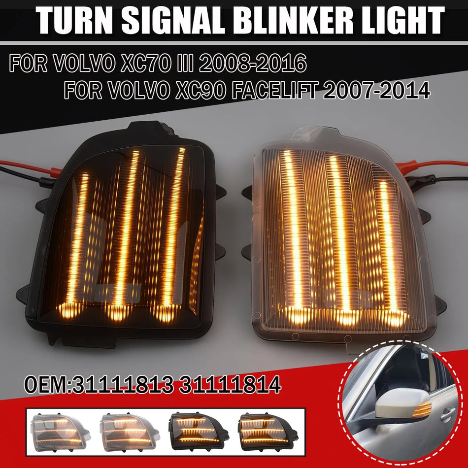 Dynamische LED-Seitenspiegelblinker für Volvo XC90 XC70 2007-2016