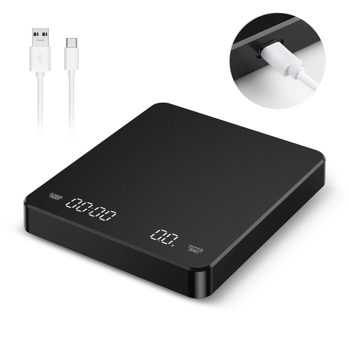 Coffee Scale With Positive and Negative Timer &ndash; LED Display