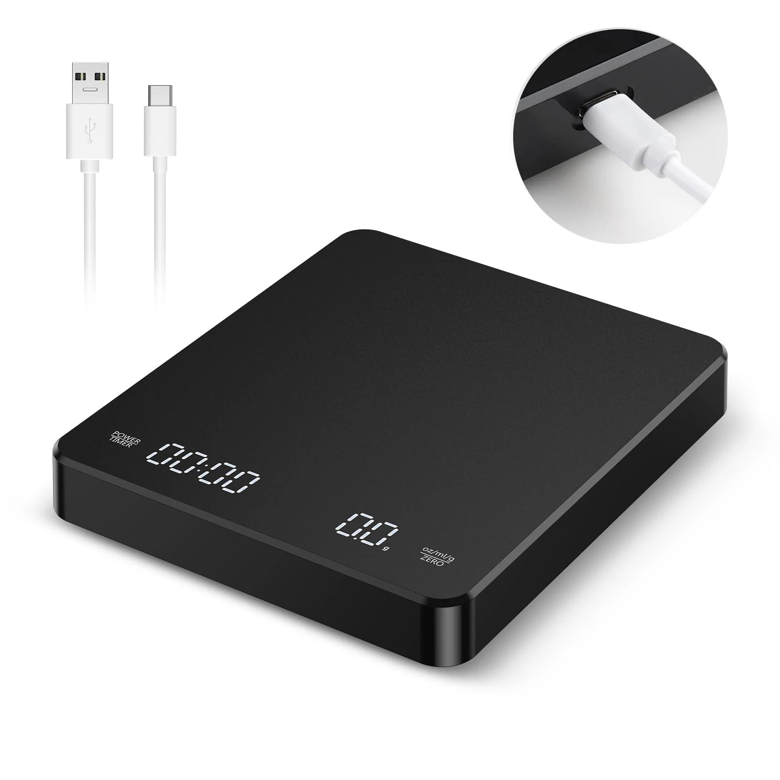 Coffee Scale With Positive and Negative Timer &ndash; LED Display