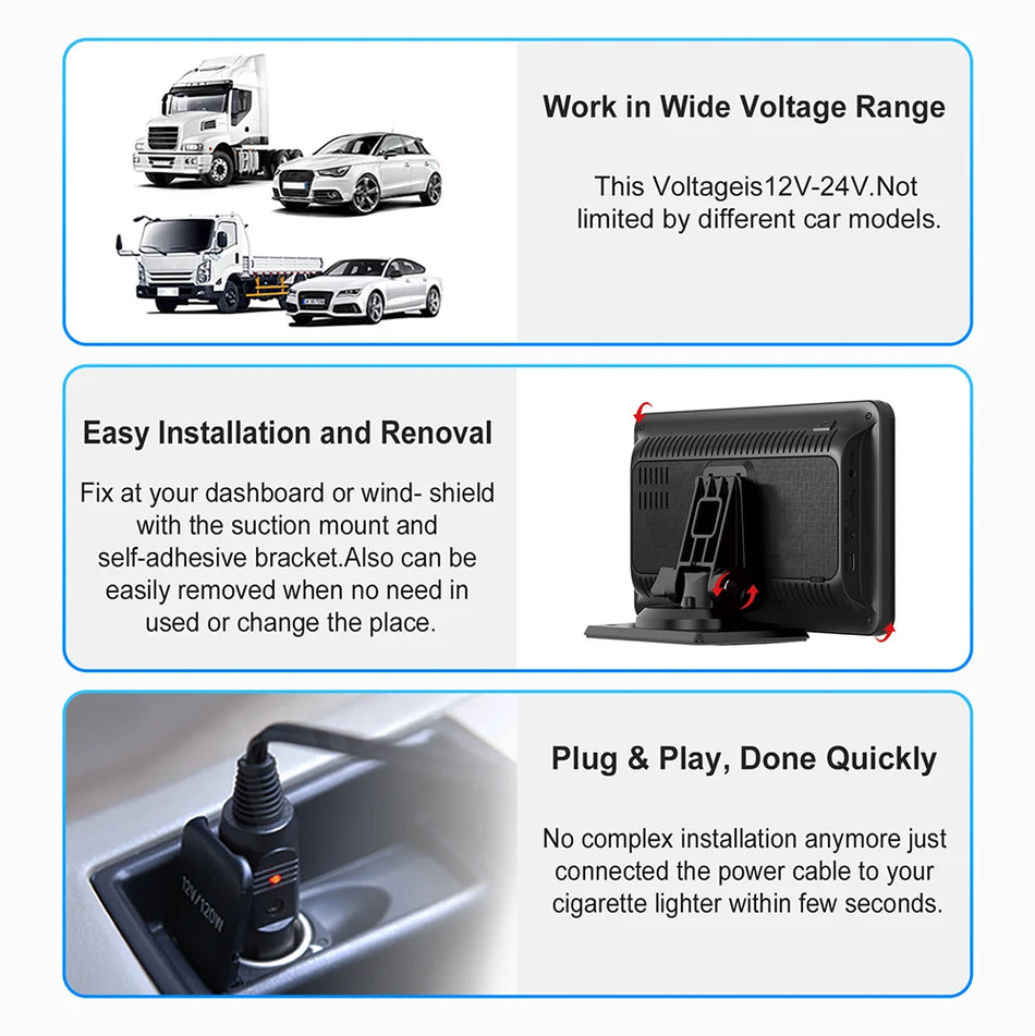 EzoneTronics CarPlay Android Auto Universele Auto Multimedia Speler Bluetooth