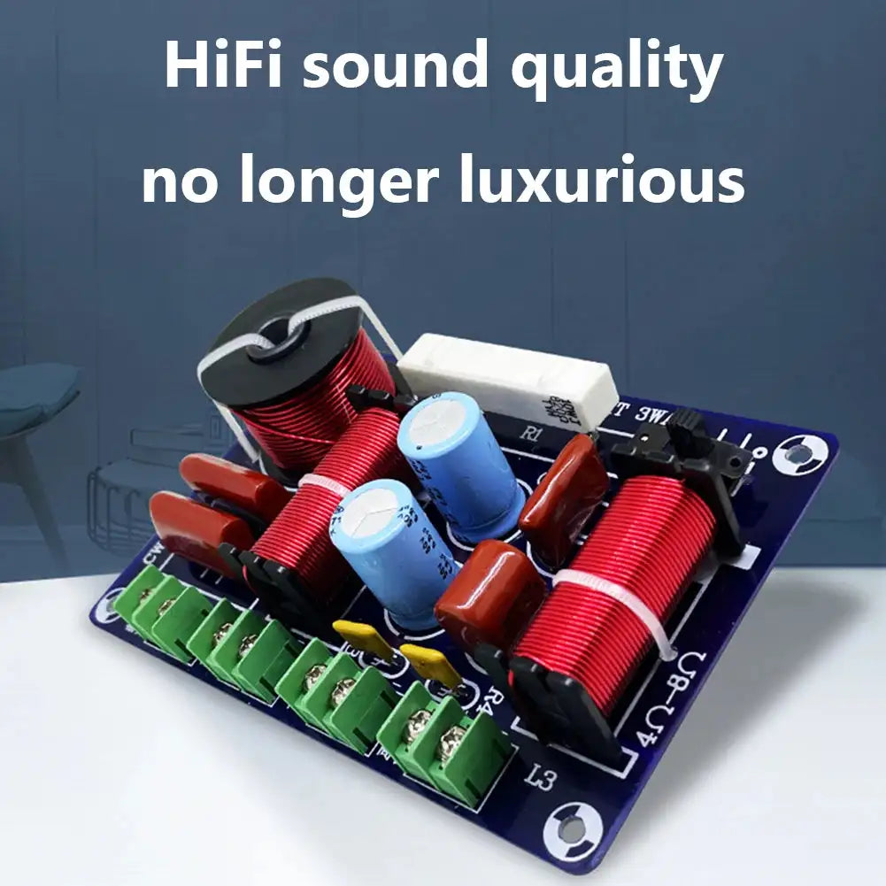 250W 3 Way Treble Mid Bass HiFi Speaker Crossover Module