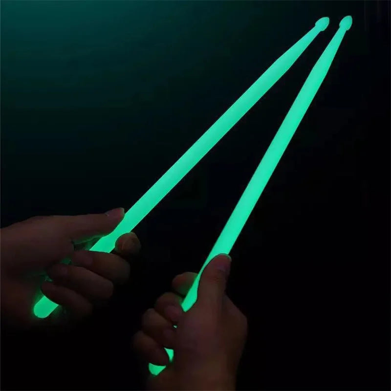 5A Glow In The Dark Drum Sticks, 2 Stuks Nylon Luminous Drumsticks Voor Kinderen