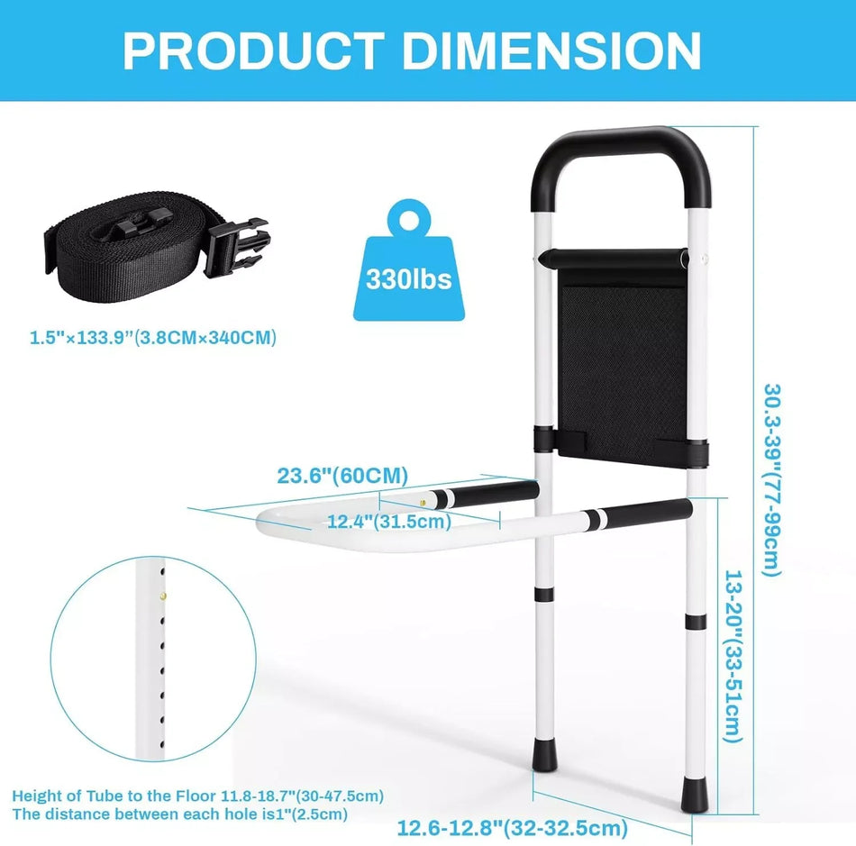Höjdjusterbar Ståhjälp För Säng Seniorer Legeringsstål