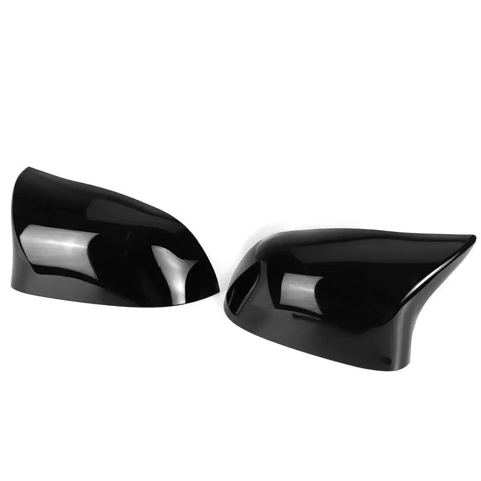 Pair ABS Plastic Outer Mirror Caps For BMW X5 F15 X6 F16 2014-2018 by InterCyprus Trading Ltd