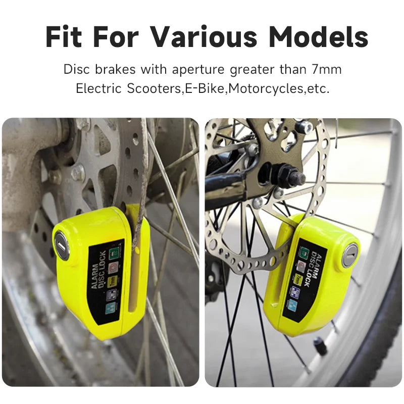 Electric Scooter Alarm Disc Lock &ndash; Waterproof Anti-Theft Security