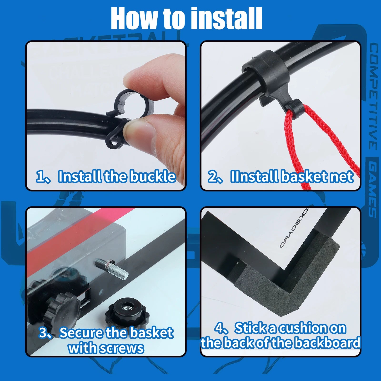 Metal Basketball Rim Mini Hoop Indoor Backboard &ndash; Safe Play