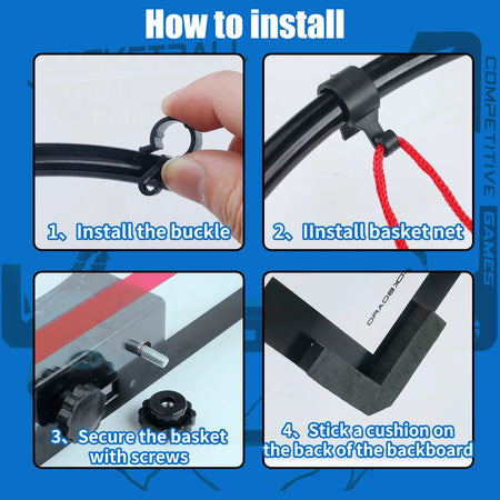 Metal Basketball Rim Mini Hoop Indoor Backboard &ndash; Safe Play