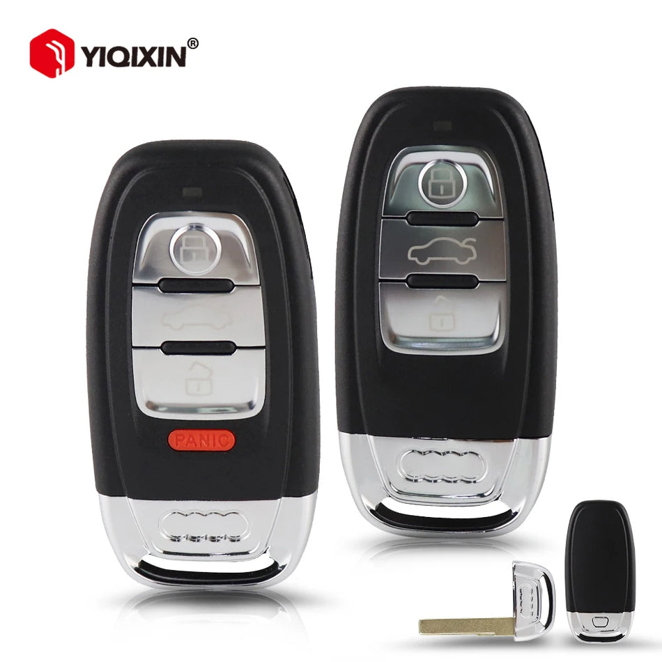 Nuotolinio rakto apvalkalo dėklas su 3 4 mygtukais ir neapipjaustytu peiliu Audi A3 A4 A5 A6 Q5 Q7