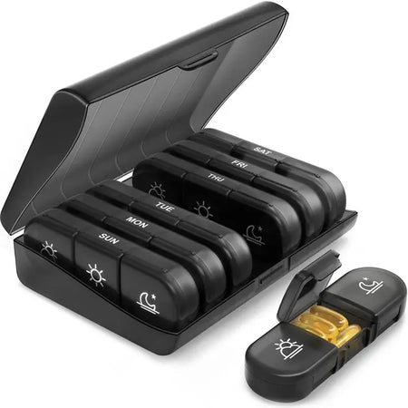 Portable 7 Days 21 Grids Pill Box &ndash; Large Capacity Case