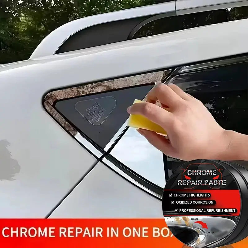 Polishing Paste for Chrome Plated Cars Fix Scratches on Door Handles Window Frames Car Logos Restore Surface Shine k*61 by InterCyprus Trading Ltd