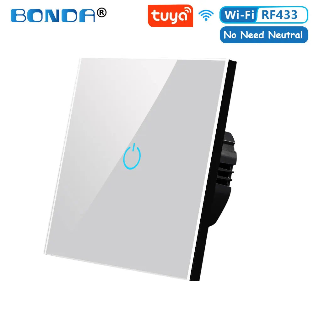 BONDA Smart Switch with Alexa &amp; Google Home Control - No Neutral Required B655N-Gray-01