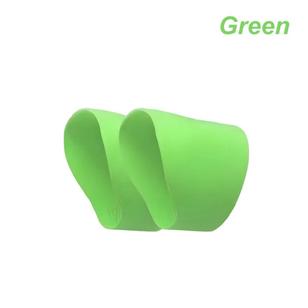 Silicone Soccer Lace Covers - Non-Slip Soccer Shoelace Protectors Green