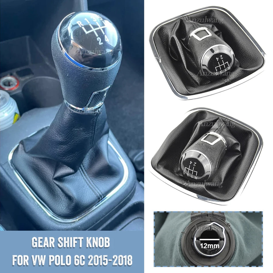 5 Speed Manual Gear Shift Knob For Volkswagen Polo 6C