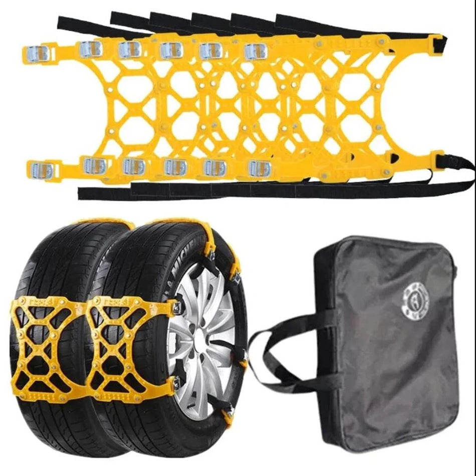 Anti Slip Car Tire Chains Full Set For Cars, TPU ir lydinio plienas
