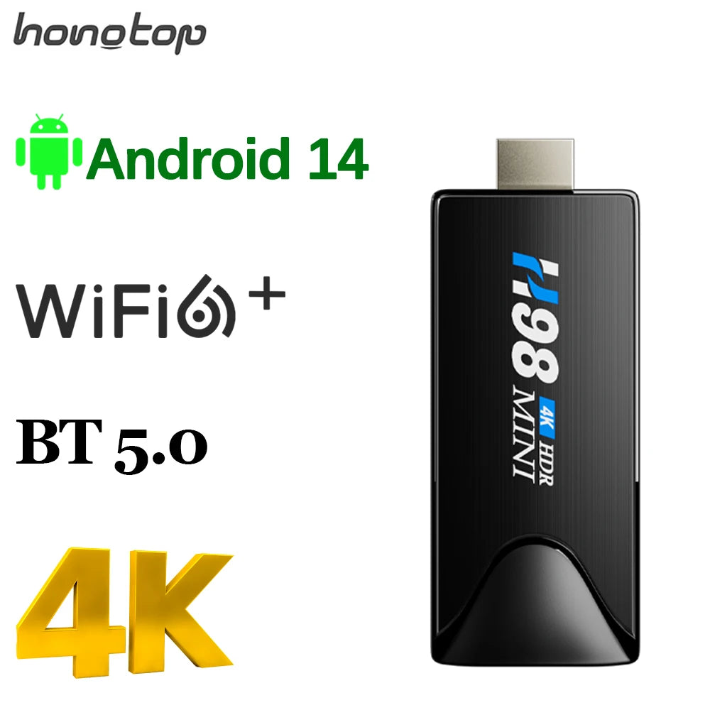 HONGTOP Android Mini TV Stick &ndash; 4K 6K HDR Streaming