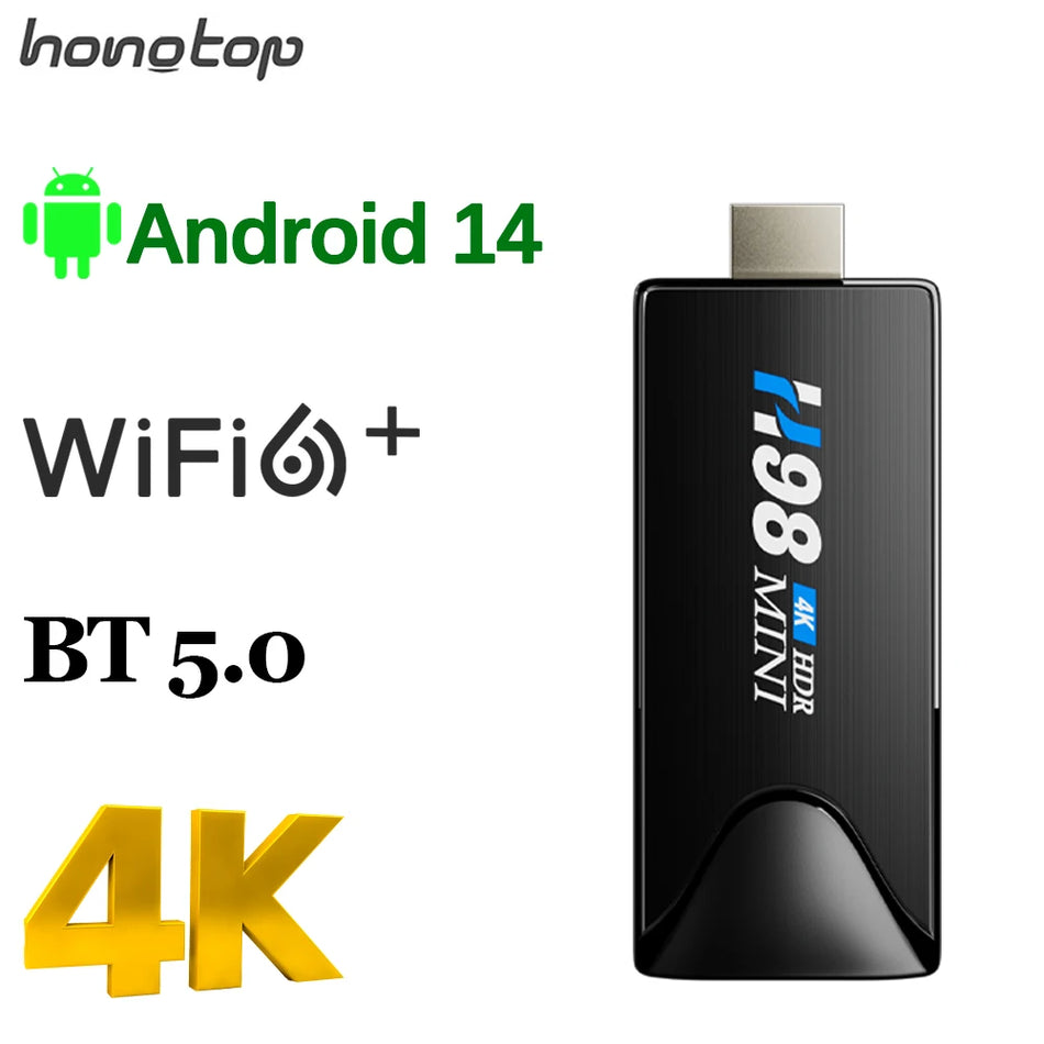 HONGTOP Android Mini TV Stick &ndash; 4K 6K HDR Streaming