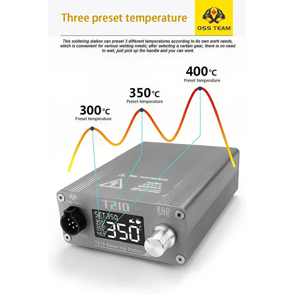 OSS T210 Precision Solder Station &ndash; 2S Rapid Warming